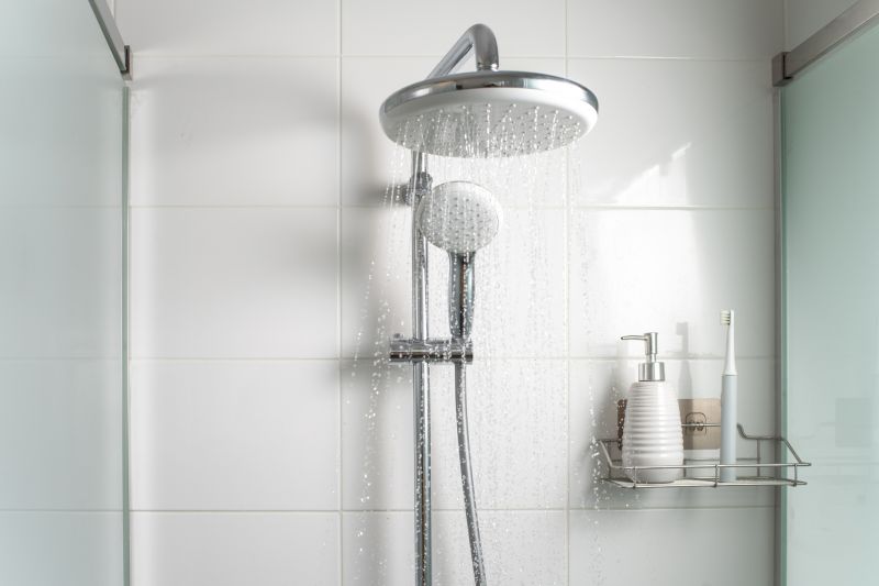 Double Shower with Rainfall Head